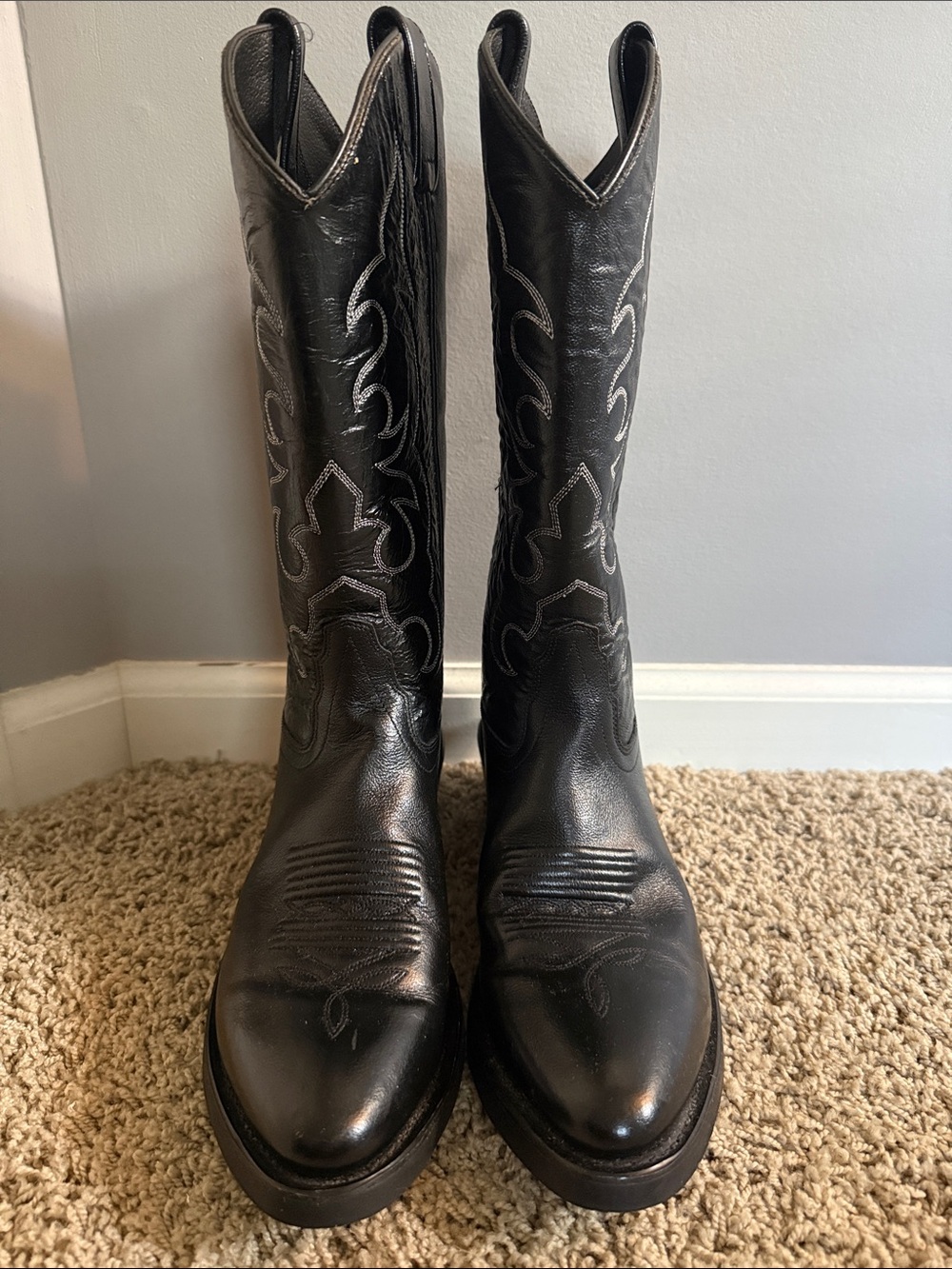 Old West Jama Trucker Cowboy 13” Work Boots